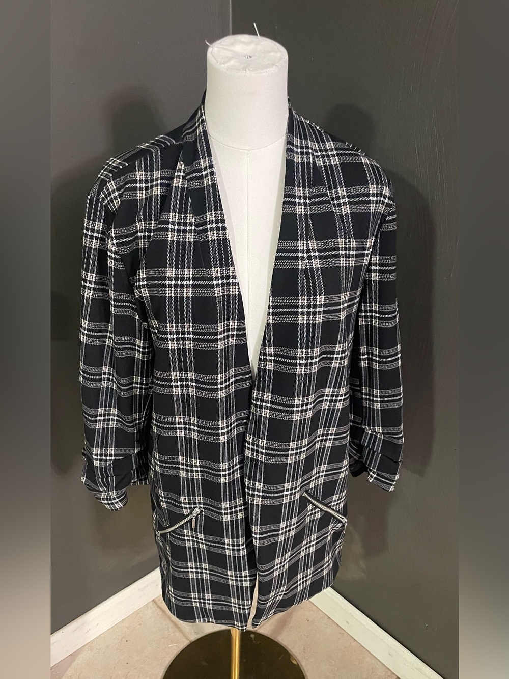 Maurices Ever-Go Plaid Blazer 2X Women